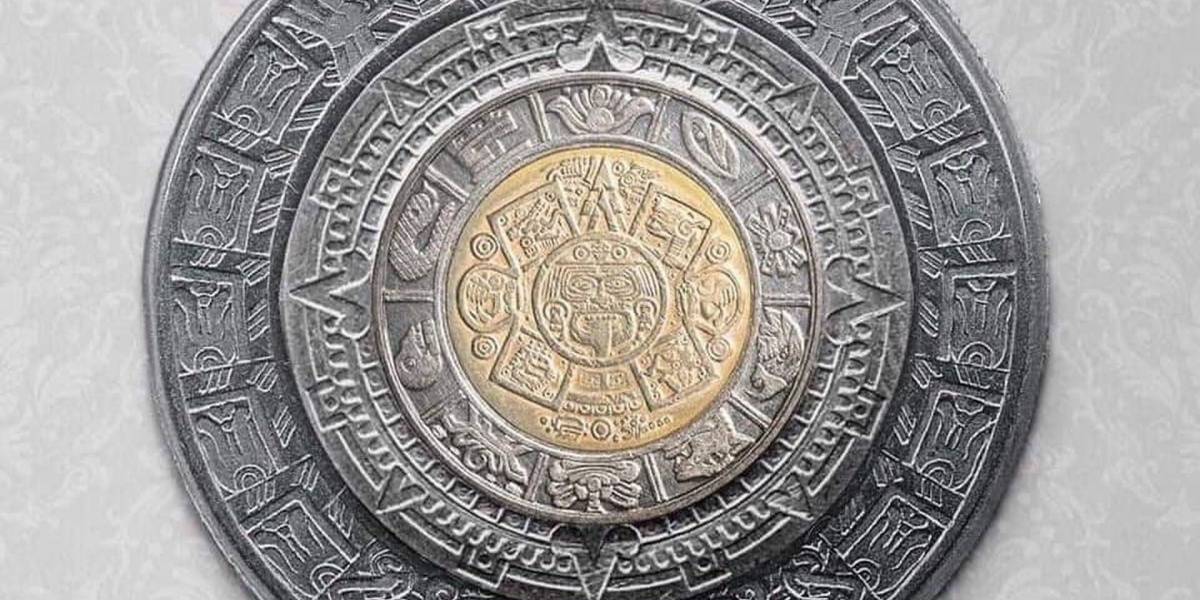 Es posible formar el Calendario Azteca uniendo los anillos de monedas mexicanas