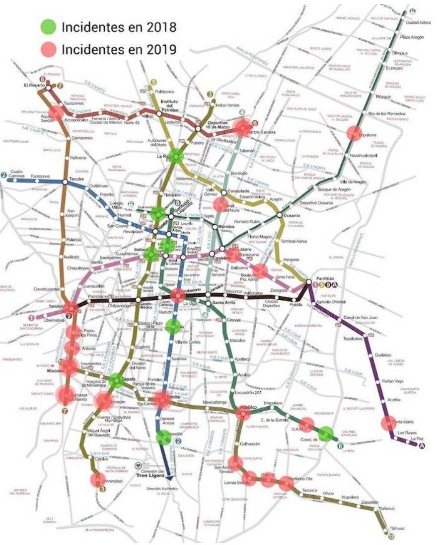 secuestros en el metro df