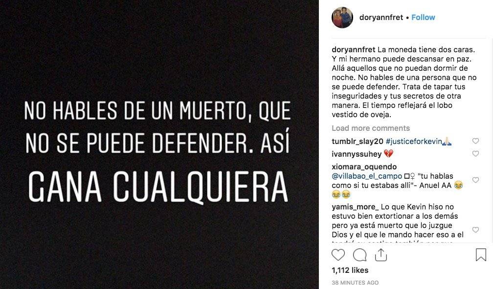¿Hermana del trapero Kevin Fret le tira al reguetonero Ozuna?