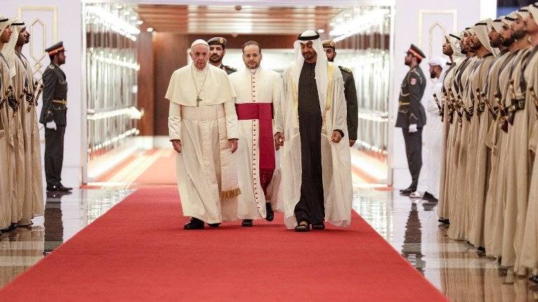 Papa Francisco en Emiratos Árabes Unidos