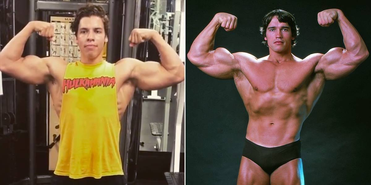 FOTO: El hijo oculto de Schwarzenegger cada vez se parece más a él, dos gotas de agua