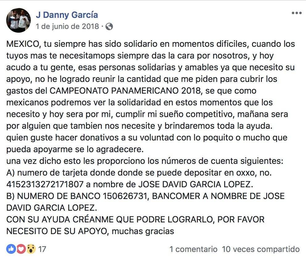 Campeón nacional de taekwondo ‘botea’ para acudir a torneo internacional