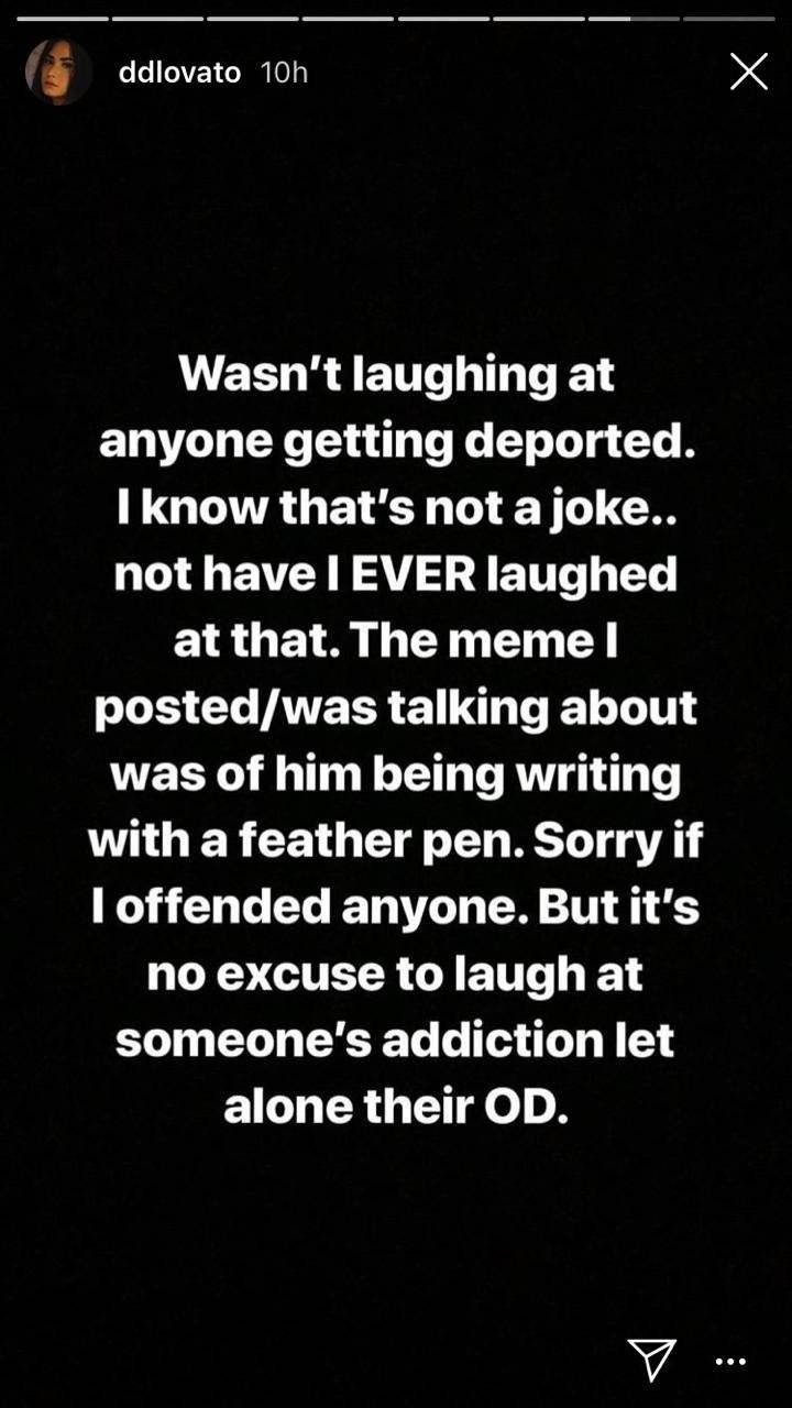 Disculpa de Demi Lovato
