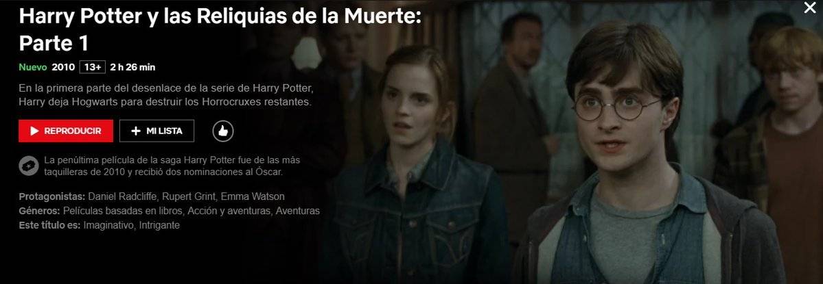 maratón de Harry Potter Netflix