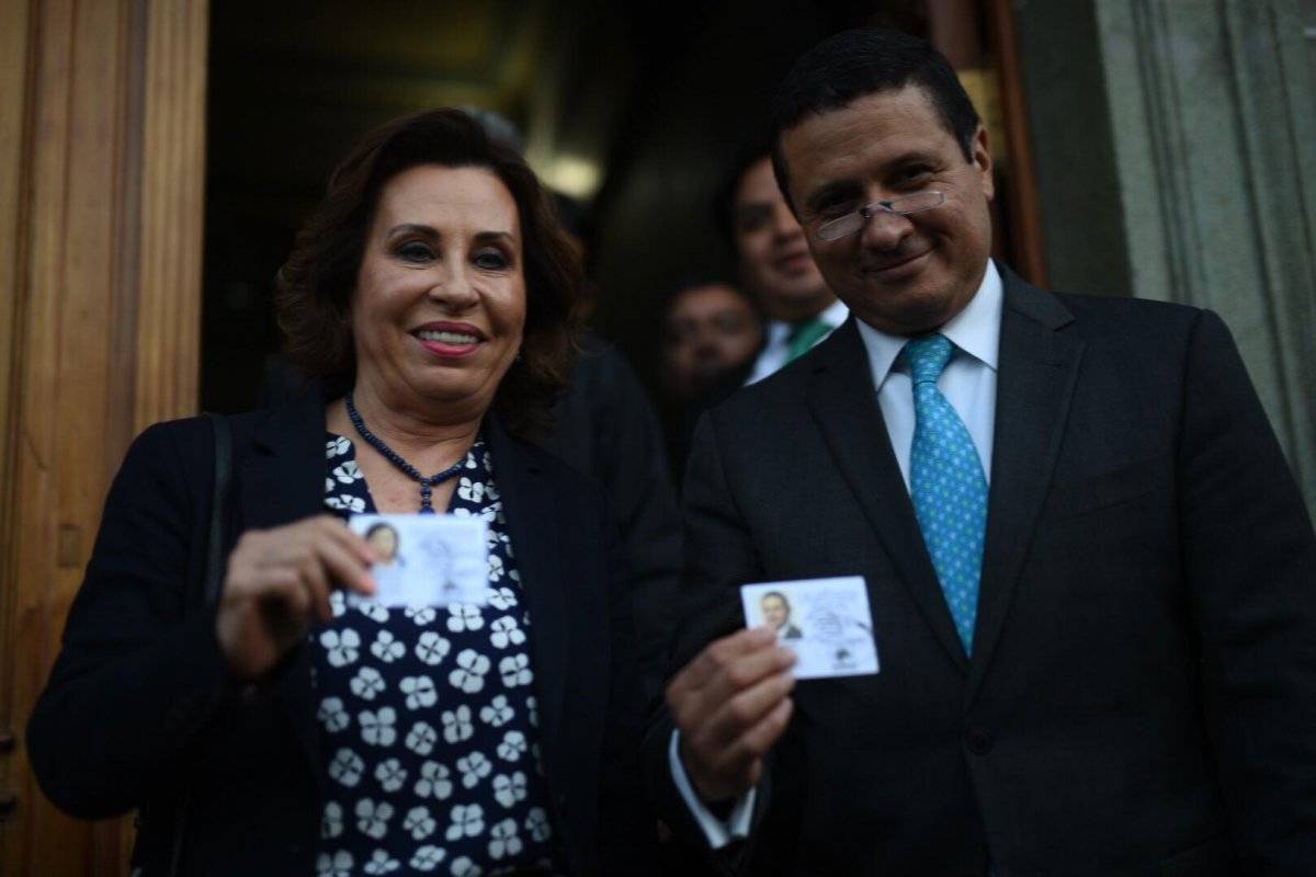 Sandra Torres y Carlos Raúl Morales