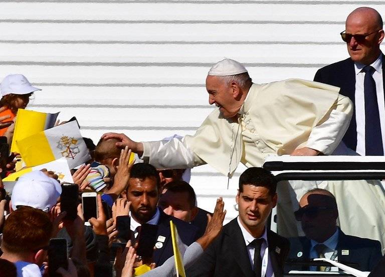 Papa Francisco en Emiratos Árabes Unidos
