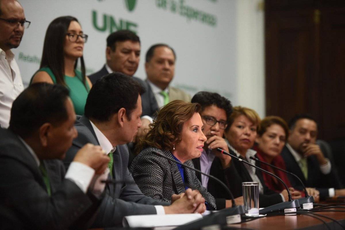 partido UNE se pronuncia por antejuicio contra Sandra Torres