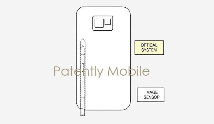Samsung patentó un diseño de lo que sería un Galaxy Note con una cámara incluida en el Stylus Samsung patentó un diseño de lo que sería un Galaxy Note con una cámara incluida en el Stylus