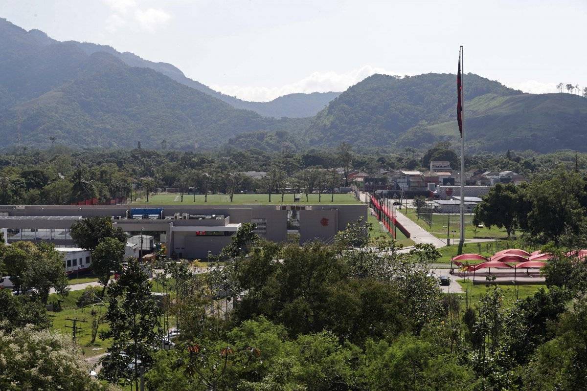 Complejo de entrenamiento del club de fútbol Flamengo, donde un incendio temprano en la mañana dejó un número de personas muertas