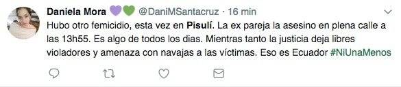 Reacciones tras el asesinato de mujer en Pisulí