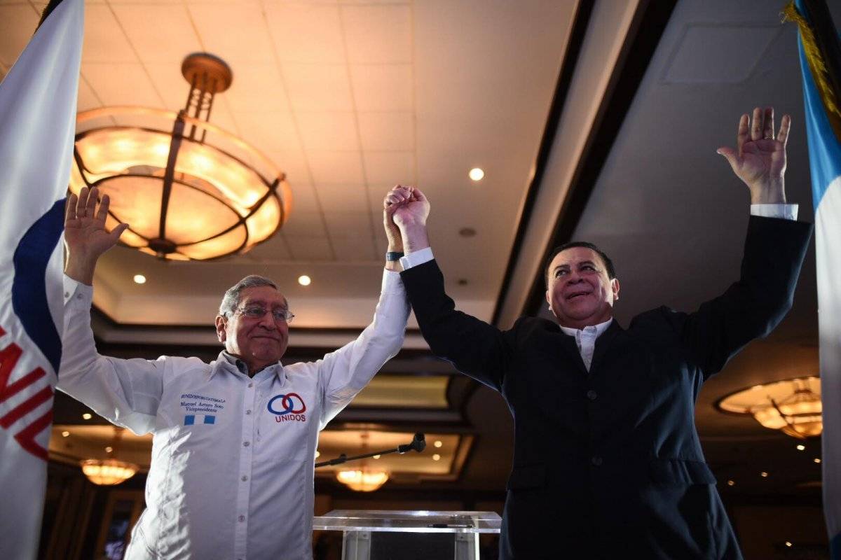 Luis Velásquez y Manuel Arturo Soto, partido Unidos