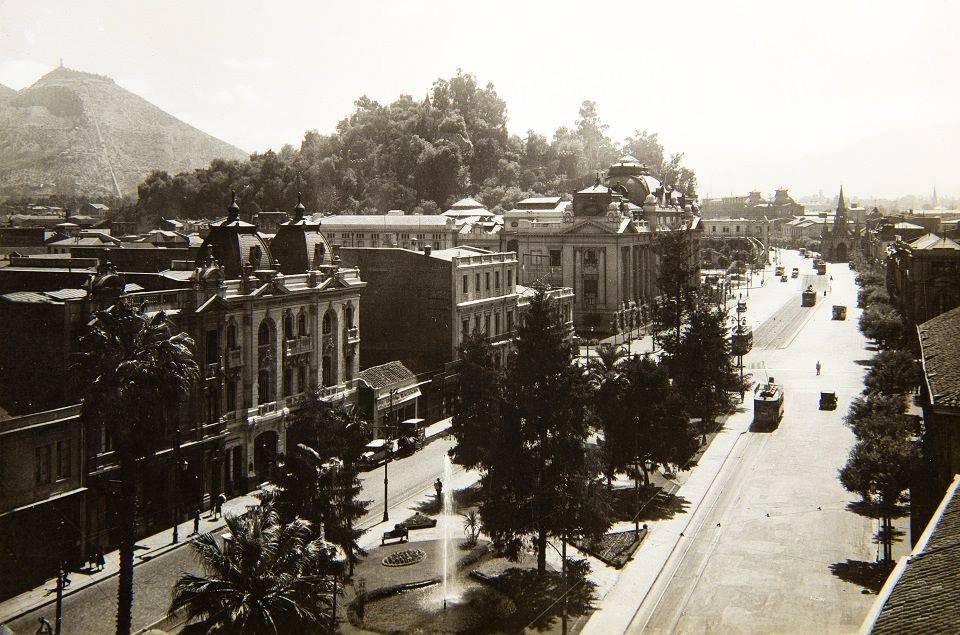 Vista de Santiago de Chile, año 1927.