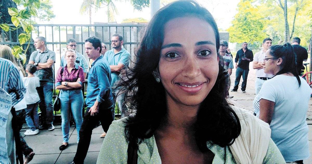 Cláudia Fernanda passou a manhã no MIS, em São Paulo