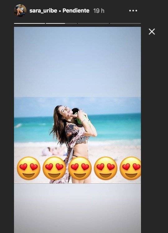 Captura de pantalla Instagram Sara Uribe