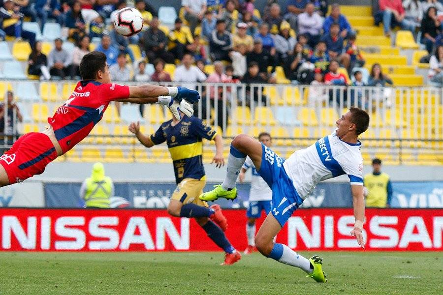 El Sub 20 Diego Valencia será el 9 de la UC ante Coquimbo / Foto: Photosport
