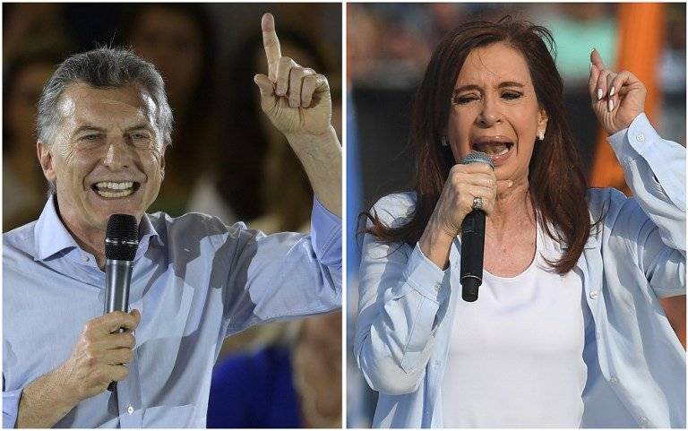 Mauricio Macri y Cristina Fernández