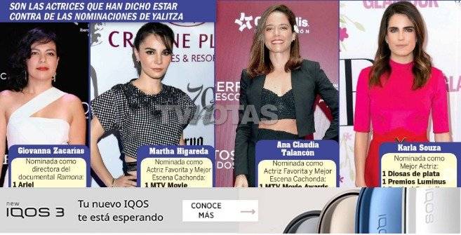 Actrices en contra de Yalitza Aparicio