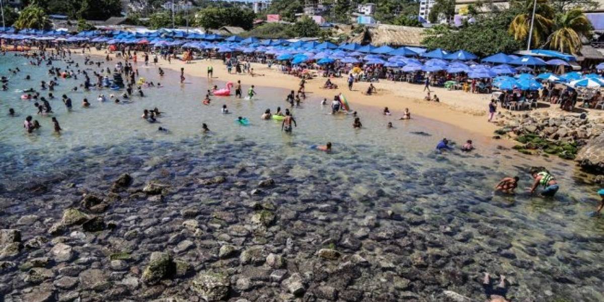 La explicación de porque el mar se alejó de las playas de Acapulco