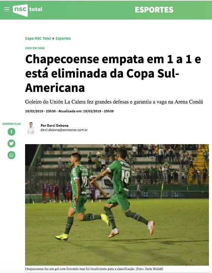 NSC Total, medio de Santa Catarina, Brasil