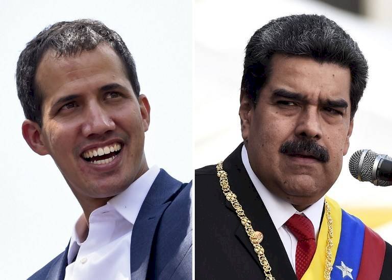 Juan Guaidó y Nicolás Maduro