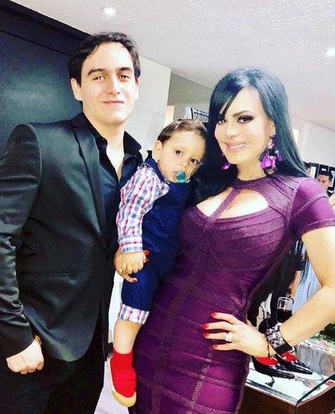 Maribel Guardia y su nieto