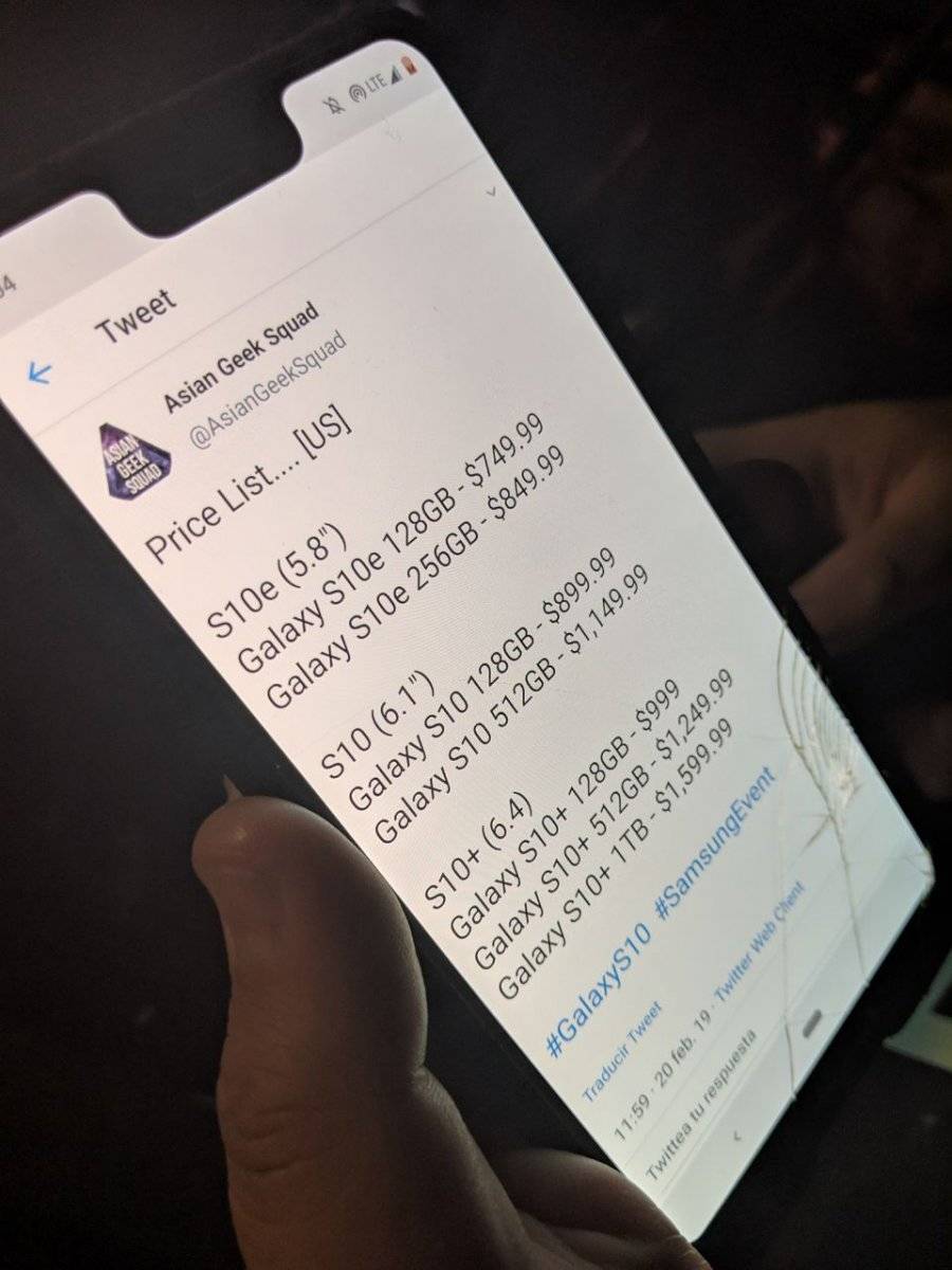 precio Galaxy S10