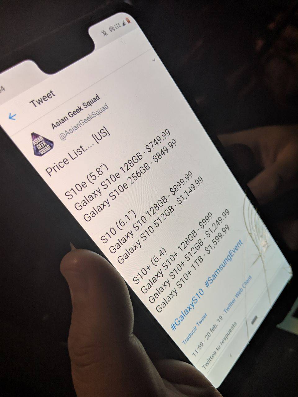 precio Galaxy S10 precio Galaxy S10