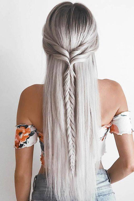 peinados con trenzas y cabello suelto peinados con trenzas y cabello suelto
