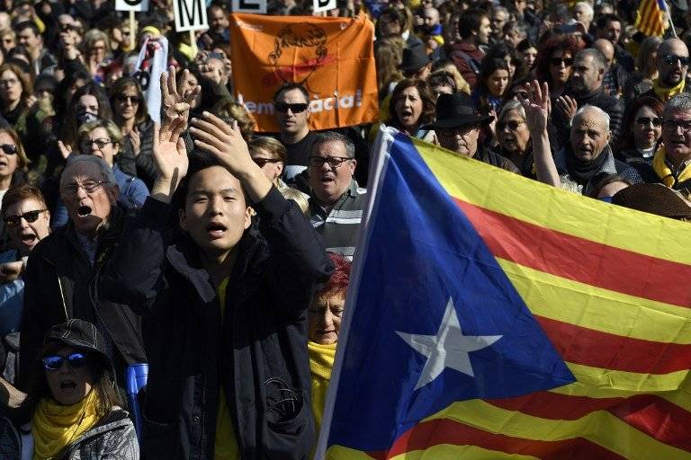 Protestas en Cataluña