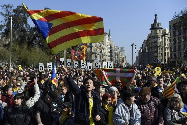 Protestas en Cataluña
