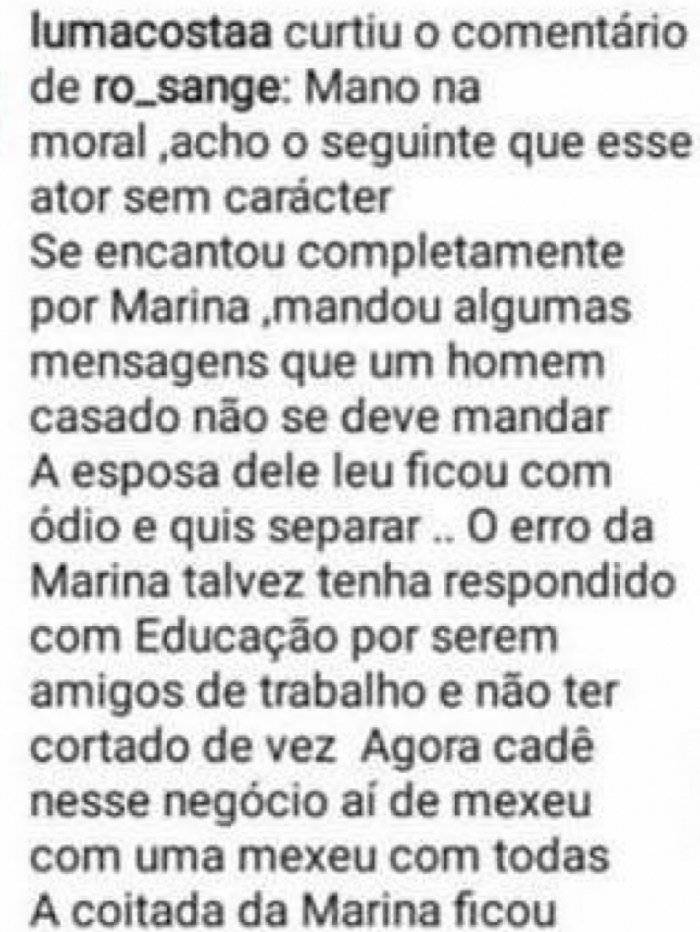 José loreto marina ruy barbosa traição