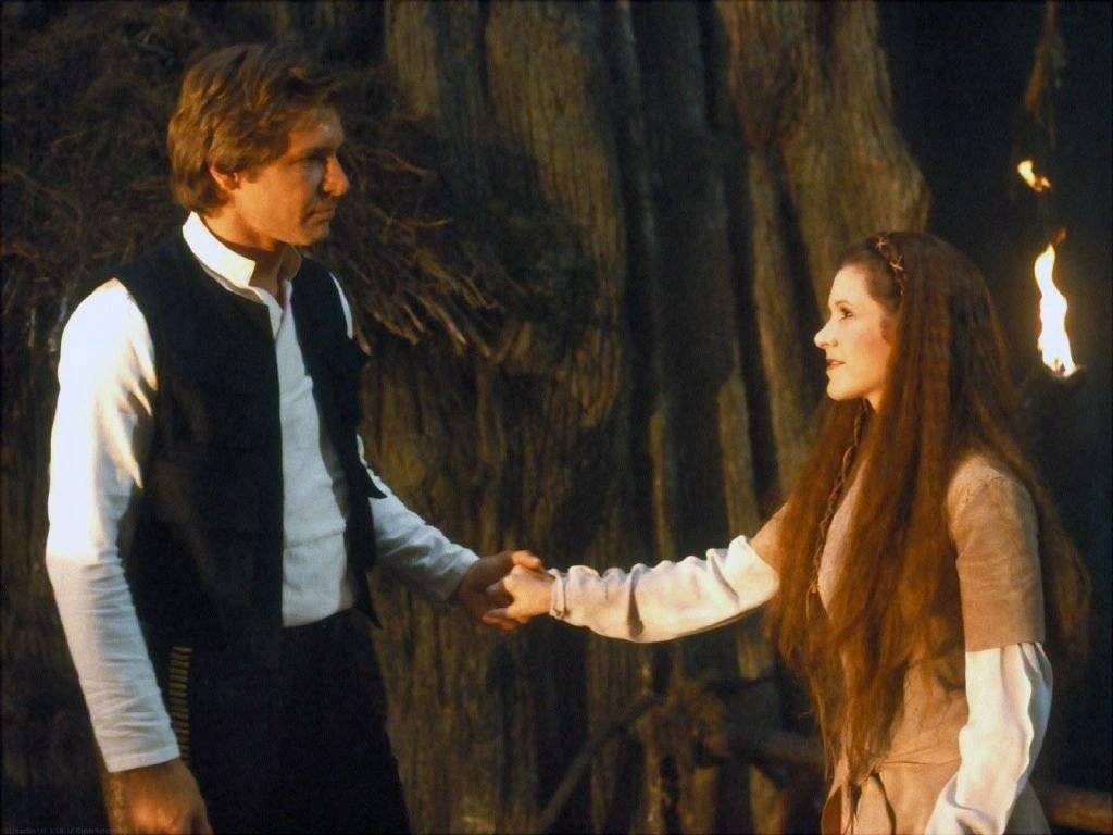 Leia e Han Solo