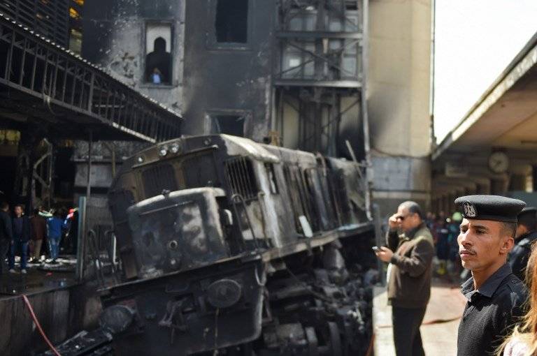 Accidente de tren en El Cairo