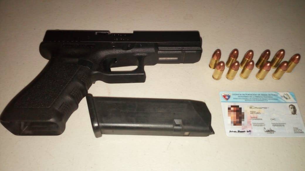 Arma incautada en Alta Verapaz
