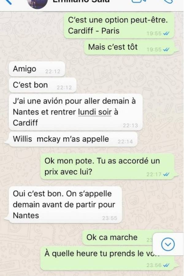 Conversación de Emiliano Sala