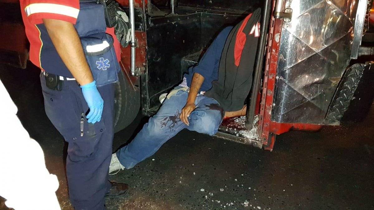 Ataque armado en la calzada San Juan