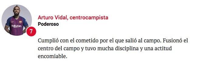 El comentario del diario Sport sobre Vidal