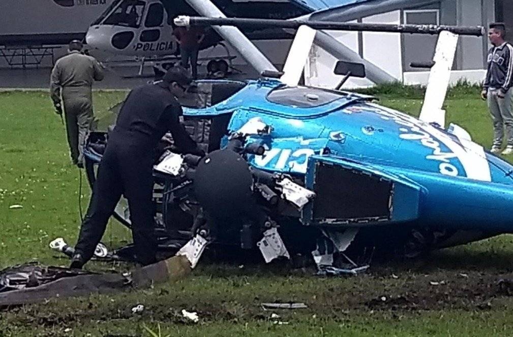 Helicóptero de la Policía Nacional sufrió accidente en el Parque Bicentenario