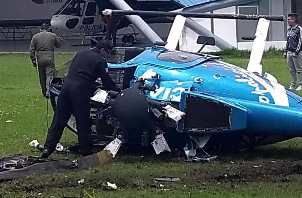 Helicóptero de la Policía Nacional sufrió accidente en el Parque Bicentenario