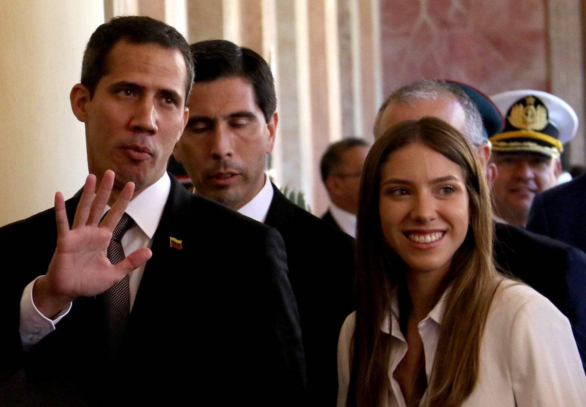 Juan Guaidó y su esposa Fabiana Rosales