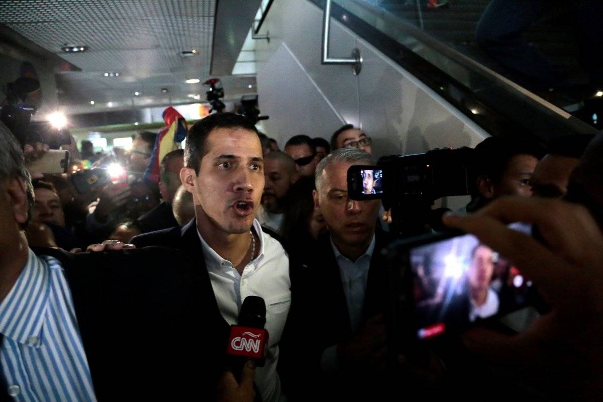 Guaidó llegó a Venezuela