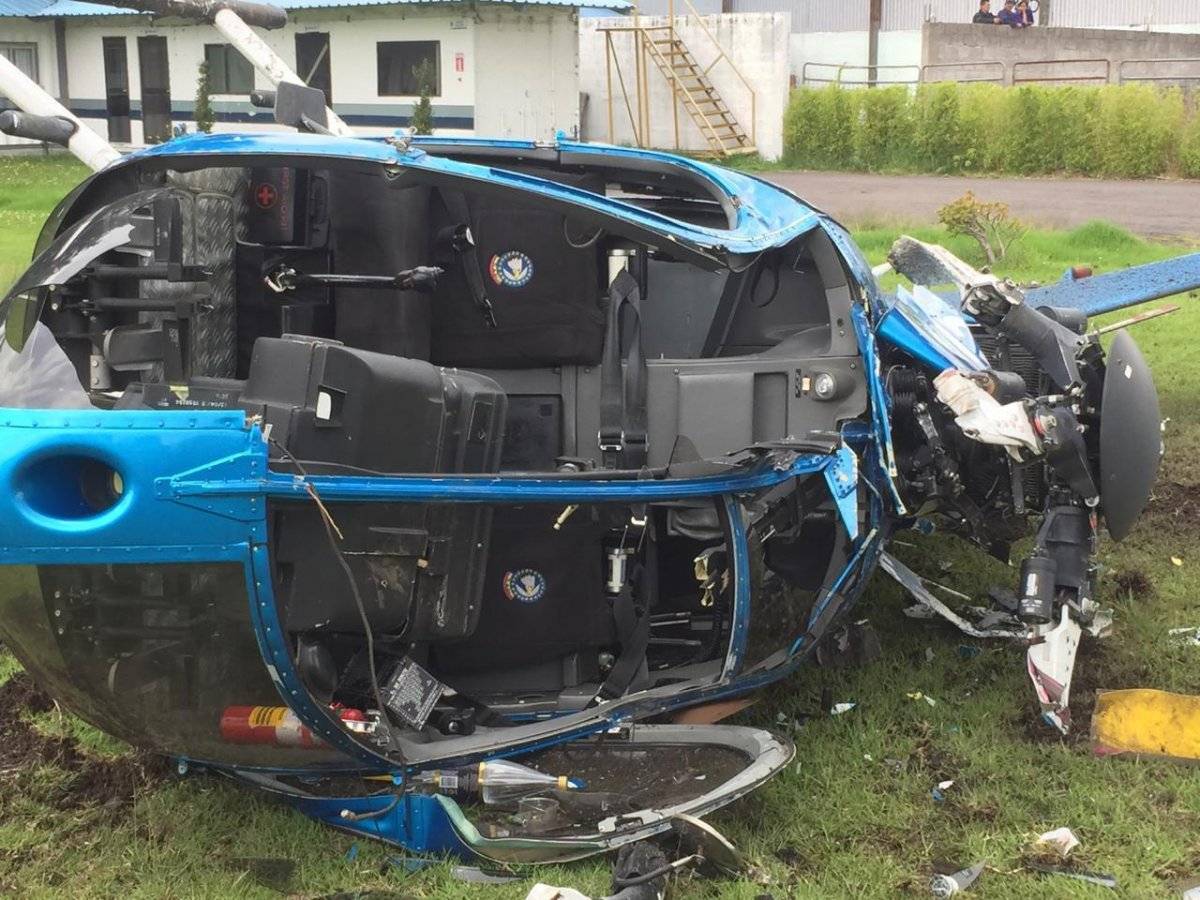 Helicóptero accidentado