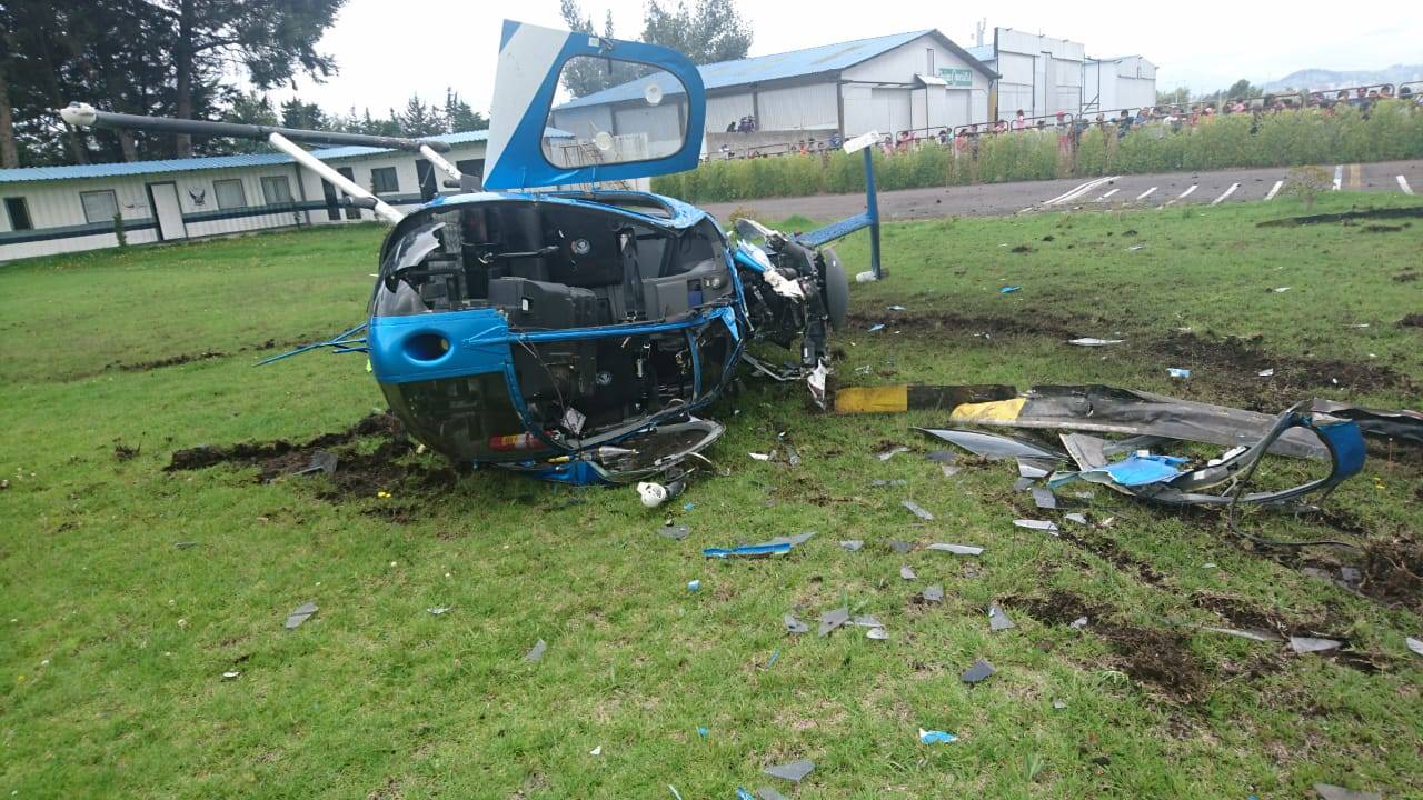 Helicóptero accidentado