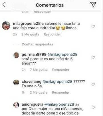 Captura de pantalla Instagram Daniela Ospina