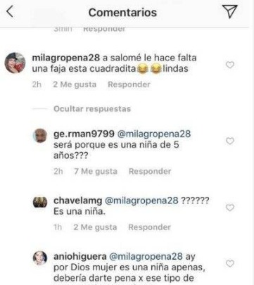 Captura de pantalla Instagram Daniela Ospina