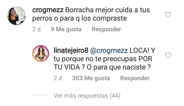 Instagram Lina Tejeiro