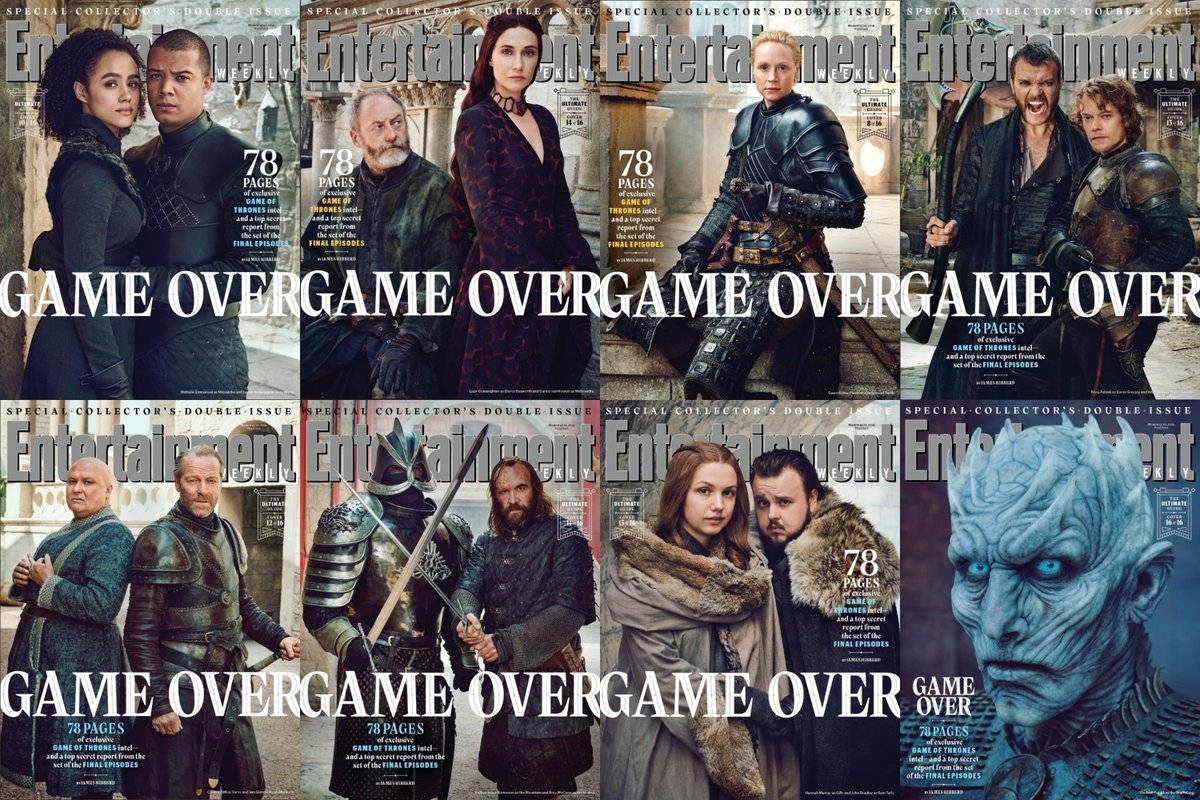 ¡Spoilers!: EW lanza 16 portadas para despedir a Game of Thrones