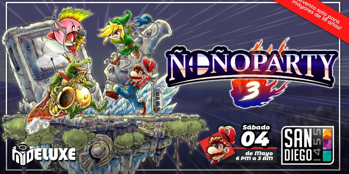Se viene la Ñoño Party 3: La fiesta con temática gamer con música de videojuegos