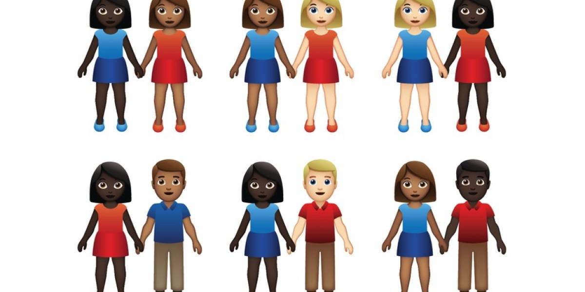 Ahora tendremos emojis de parejas interraciales y es gracias a Tinder