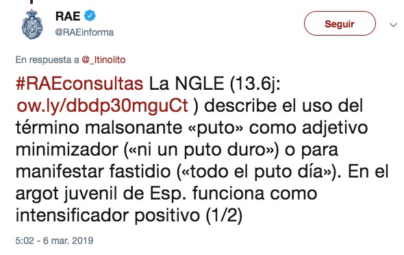 RAE puto RAE puto